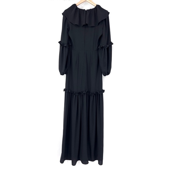Amanda Uprichard maxi dress long sleeve ruffle size S - Picture 7 of 8